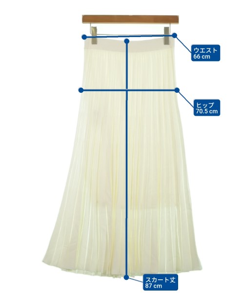 Loulou Willoughby（ルルウィルビー）ロング・マキシ丈スカート 白 サイズ:2(M位) レディース/2200618276134