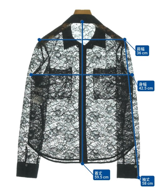 Loulou Willoughby（ルルウィルビー）カジュアルシャツ 黒 サイズ:2(M位) レディース/2200624839026