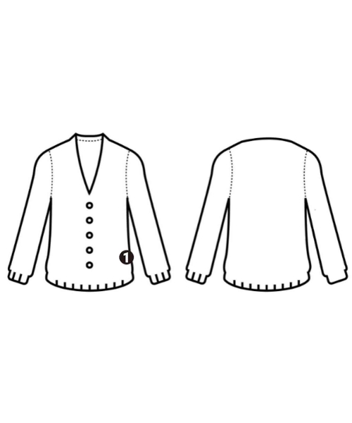 Loulou Willoughby（ルルウィルビー）カーディガン 白 サイズ:2(M位) レディース/2200679550020