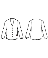 Loulou Willoughby（ルルウィルビー）カーディガン 白 サイズ:2(M位) レディース/2200679550020