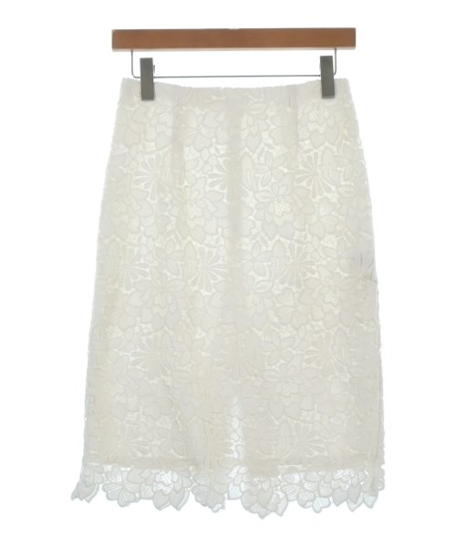 Loulou Willoughby(ルルウィルビー)ひざ丈スカート 白 サイズ:2(M位)/2200675677028