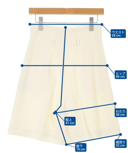 Loulou Willoughby（ルルウィルビー）ショートパンツ 白 サイズ:2(M位) レディース/2200651058025