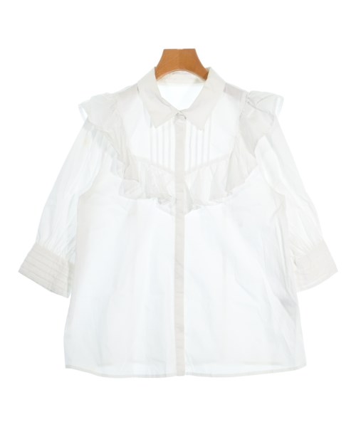 Loulou Willoughby(ルルウィルビー)カジュアルシャツ 白 サイズ:2(M位)/2200652438277