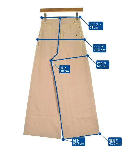 Loulou Willoughby（ルルウィルビー）スラックス ベージュ サイズ:1(S位) レディース/2200662940050