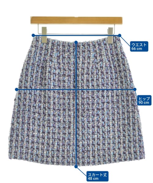 Loulou Willoughby（ルルウィルビー）ひざ丈スカート 紫 サイズ:2(M位) レディース/2200668531122