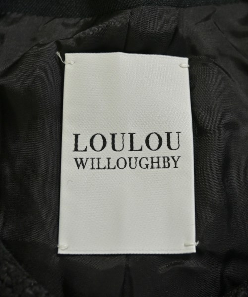 Loulou Willoughby（ルルウィルビー）ノーカラージャケット 黒 サイズ:2(M位) レディース/2200714324166