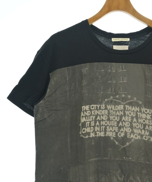 EACHxOTHER（イーチアザー）Tシャツ・カットソー 黒 サイズ:XS メンズ/2200709844167