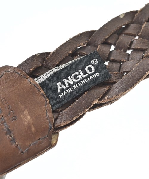 ANGLO（アングロ）ベルト 茶 サイズ:85 メンズ/2200670043194