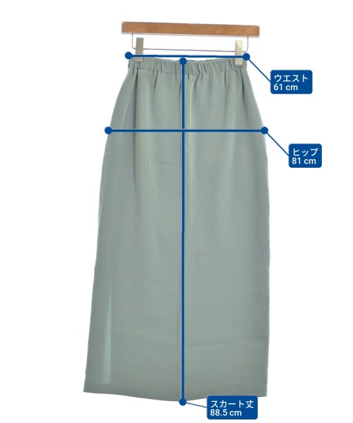 Mila Owen（ミラオーウェン）ロング・マキシ丈スカート 緑 サイズ:0(S位) レディース/2200631650089