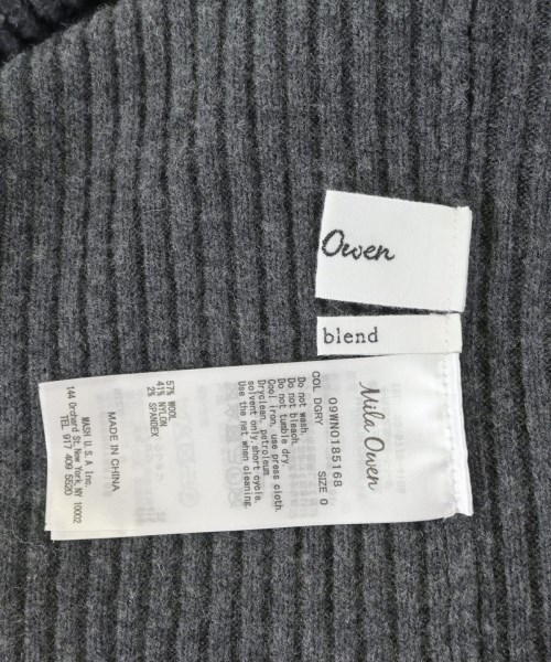 Mila Owen（ミラオーウェン）ワンピース グレー サイズ:0(S位) レディース/2200618978076