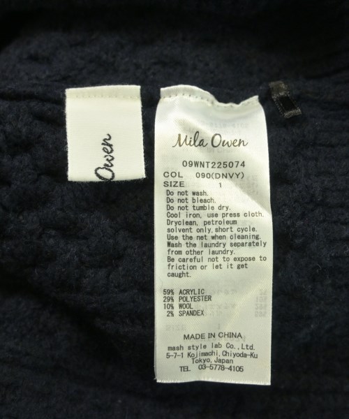 Mila Owen（ミラオーウェン）ニット・セーター 紺 サイズ:1(M位) レディース/2200614861051
