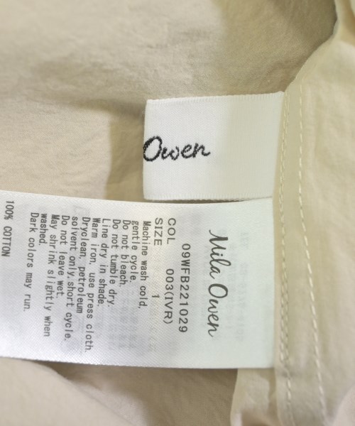 Mila Owen（ミラオーウェン）カジュアルシャツ ベージュ サイズ:1(M位) レディース/2200625073016