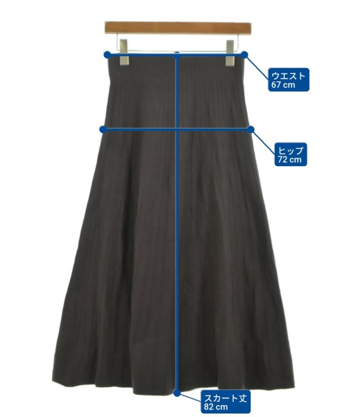 Mila Owen（ミラオーウェン）ロング・マキシ丈スカート グレー サイズ:1(M位) レディース/2200630499030