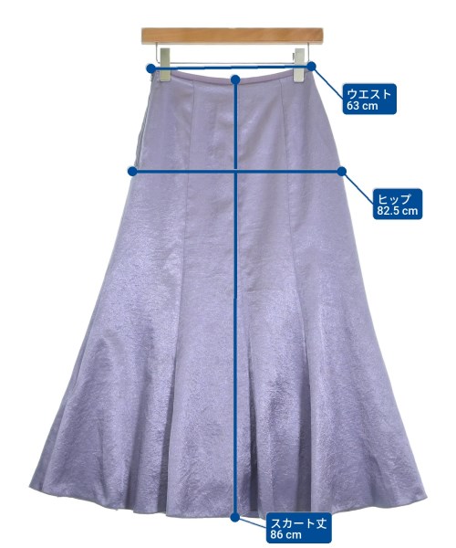 Mila Owen（ミラオーウェン）ロング・マキシ丈スカート 紫 サイズ:0(S位) レディース/2200635931030