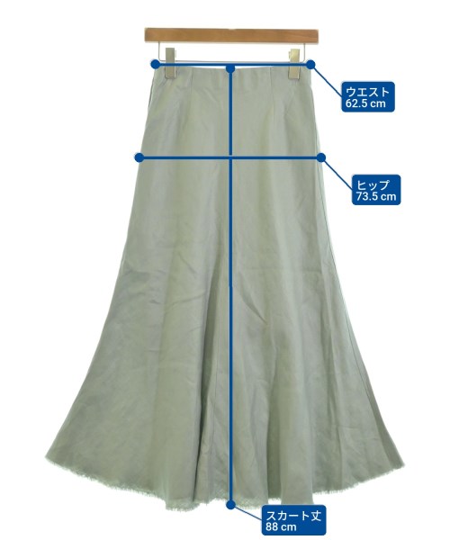 Mila Owen（ミラオーウェン）ロング・マキシ丈スカート グレー サイズ:1(M位) レディース/2200620344036