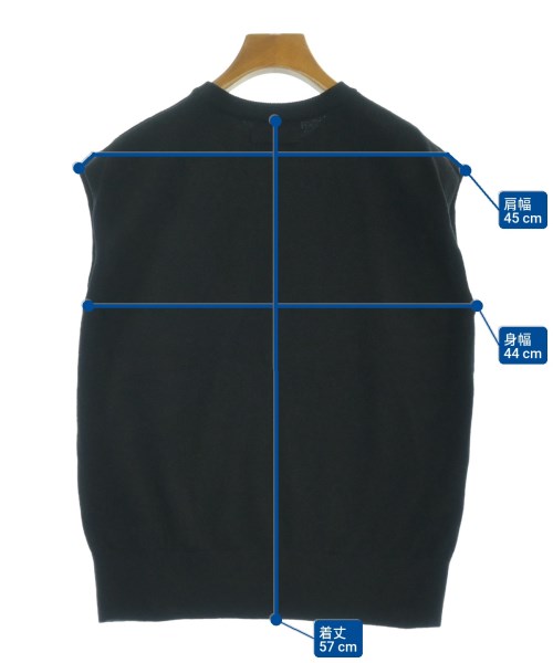 Mila Owen（ミラオーウェン）ベスト/ノースリーブ 黒 サイズ:1(M位) レディース/2200619330033