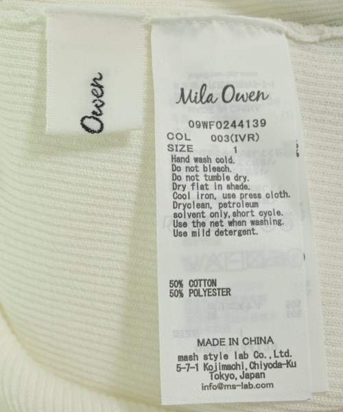 Mila Owen（ミラオーウェン）ニット・セーター 白 サイズ:1(M位) レディース/2200622382128