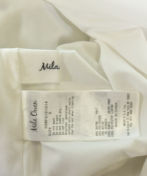 Mila Owen（ミラオーウェン）ワンピース 白 サイズ:0(XS位) レディース/2200641502071