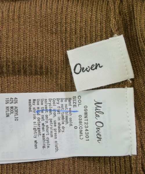 Mila Owen（ミラオーウェン）ニット・セーター 茶 サイズ:0(S位) レディース/2200640772055