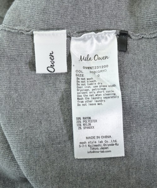 Mila Owen（ミラオーウェン）ニット・セーター グレー サイズ:0(S位) レディース/2200640772062