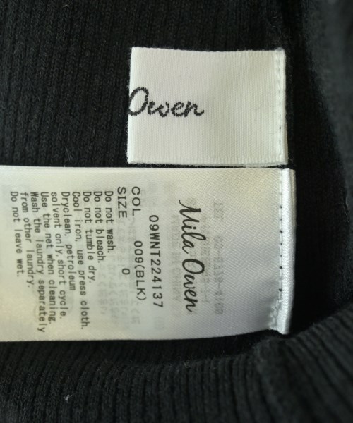 Mila Owen（ミラオーウェン）ニット・セーター 黒 サイズ:0(S位) レディース/2200628218230