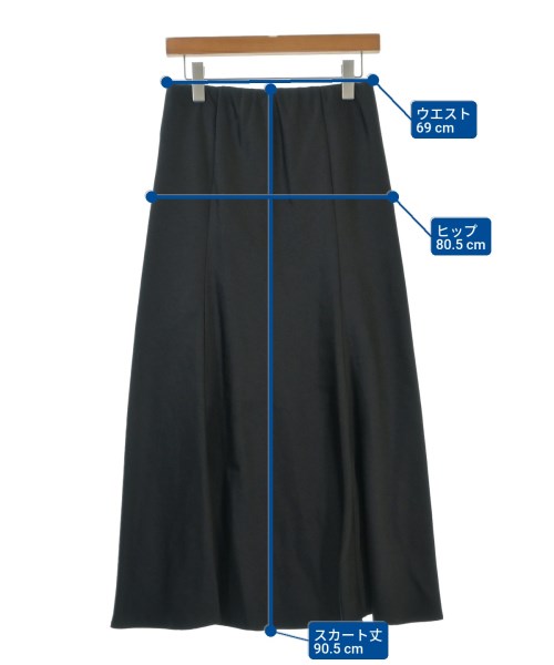 Mila Owen（ミラオーウェン）ロング・マキシ丈スカート 黒 サイズ:0(S位) レディース/2200641898150