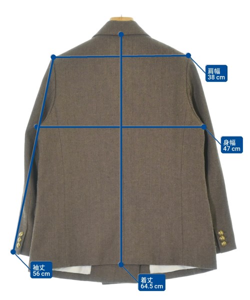 Mila Owen（ミラオーウェン）カジュアルジャケット 茶 サイズ:1(M位) レディース/2200642851017