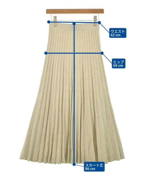 Mila Owen（ミラオーウェン）ロング・マキシ丈スカート ベージュ サイズ:0(S位) レディース/2200596689261