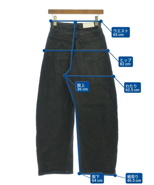 Mila Owen（ミラオーウェン）デニムパンツ 黒 サイズ:0(S位) レディース/2200612725034