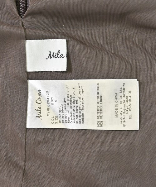 Mila Owen（ミラオーウェン）オールインワン/サロペット 茶 サイズ:0(S位) レディース/2200613305082