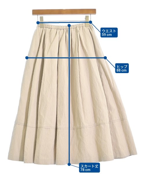 Mila Owen（ミラオーウェン）ロング・マキシ丈スカート ベージュ サイズ:0(S位) レディース/2200613305099