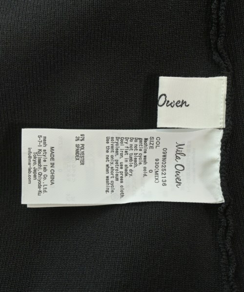 Mila Owen（ミラオーウェン）ニット・セーター 黒 サイズ:0(S位) レディース/2200616503072