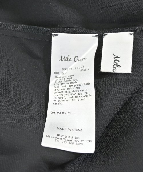 Mila Owen（ミラオーウェン）ブラウス 黒 サイズ:0(S位) レディース/2200621832112