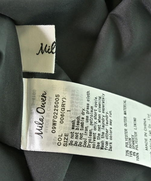 Mila Owen（ミラオーウェン）ワンピース グレー サイズ:1(M位) レディース/2200627081026