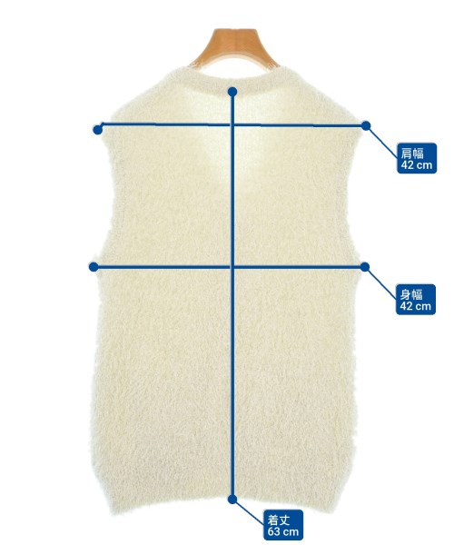 Mila Owen（ミラオーウェン）ベスト 白 サイズ:ONE レディース/2200628846037