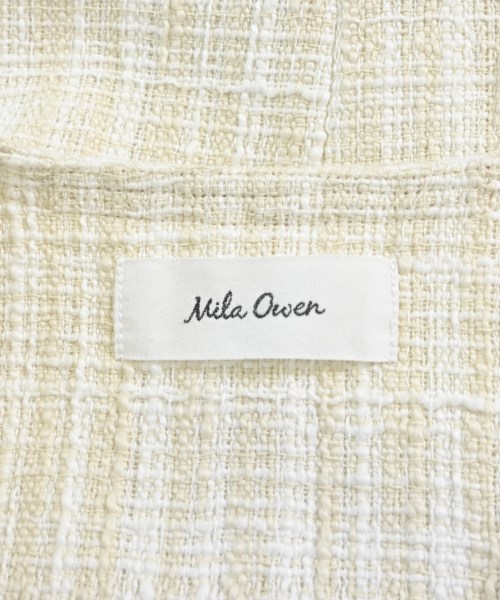 Mila Owen（ミラオーウェン）ノーカラージャケット 白 サイズ:0(S位) レディース/2200618038022