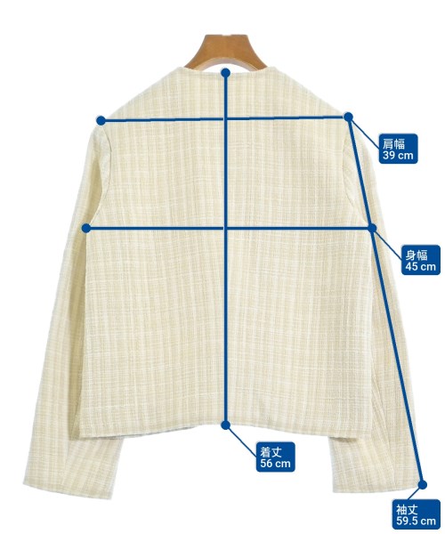 Mila Owen（ミラオーウェン）ノーカラージャケット 白 サイズ:0(S位) レディース/2200618038022