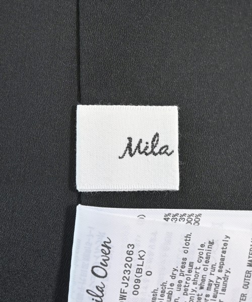 Mila Owen（ミラオーウェン）ノーカラージャケット 黒 サイズ:0(S位) レディース/2200617661016