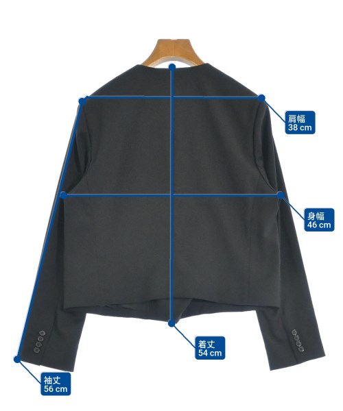 Mila Owen（ミラオーウェン）ノーカラージャケット 黒 サイズ:0(S位) レディース/2200617661016