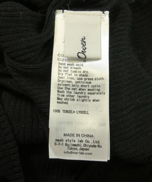 Mila Owen（ミラオーウェン）ニット・セーター 黒 サイズ:0(S位) レディース/2200619081058