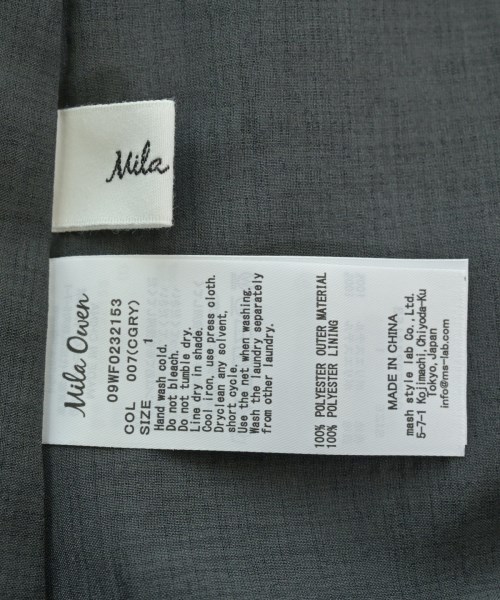 Mila Owen（ミラオーウェン）ワンピース グレー サイズ:1(M位) レディース/2200627537035