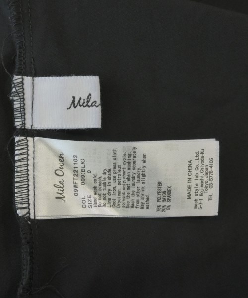 Mila Owen（ミラオーウェン）ブラウス 黒 サイズ:0(S位) レディース/2200628478016