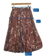 Mila Owen（ミラオーウェン）ロング・マキシ丈スカート 赤 サイズ:0(S位) レディース/2200631923077