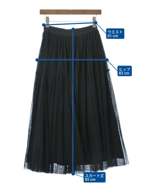 Mila Owen（ミラオーウェン）ロング・マキシ丈スカート 黒 サイズ:0(S位) レディース/2200632769025