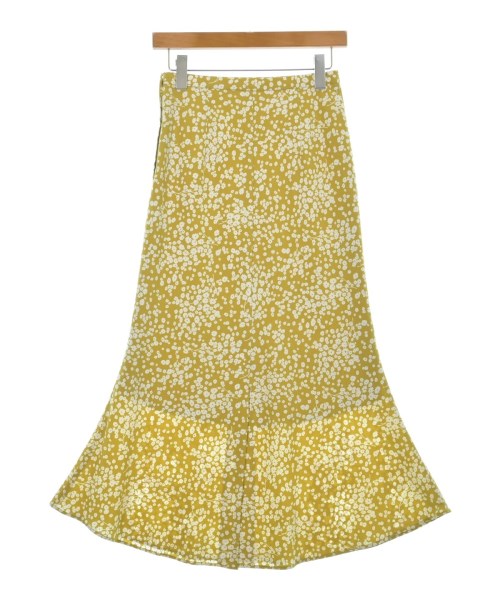 Mila Owen（ミラオーウェン）ロング・マキシ丈スカート 黄 サイズ:0(S位) レディース/2200619582104