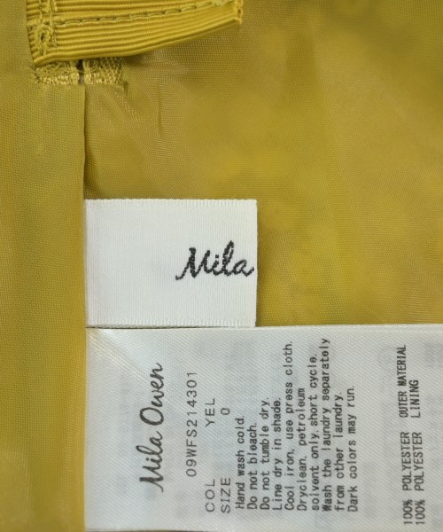 Mila Owen（ミラオーウェン）ロング・マキシ丈スカート 黄 サイズ:0(S位) レディース/2200619582104