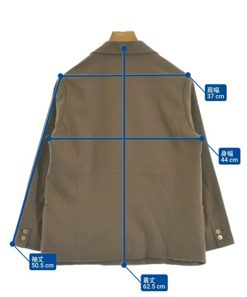 Mila Owen（ミラオーウェン）カジュアルジャケット 茶 サイズ:0(S位) レディース/2200633231026