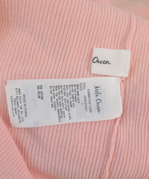 Mila Owen（ミラオーウェン）ニット・セーター ピンク サイズ:1(M位) レディース/2200633356026