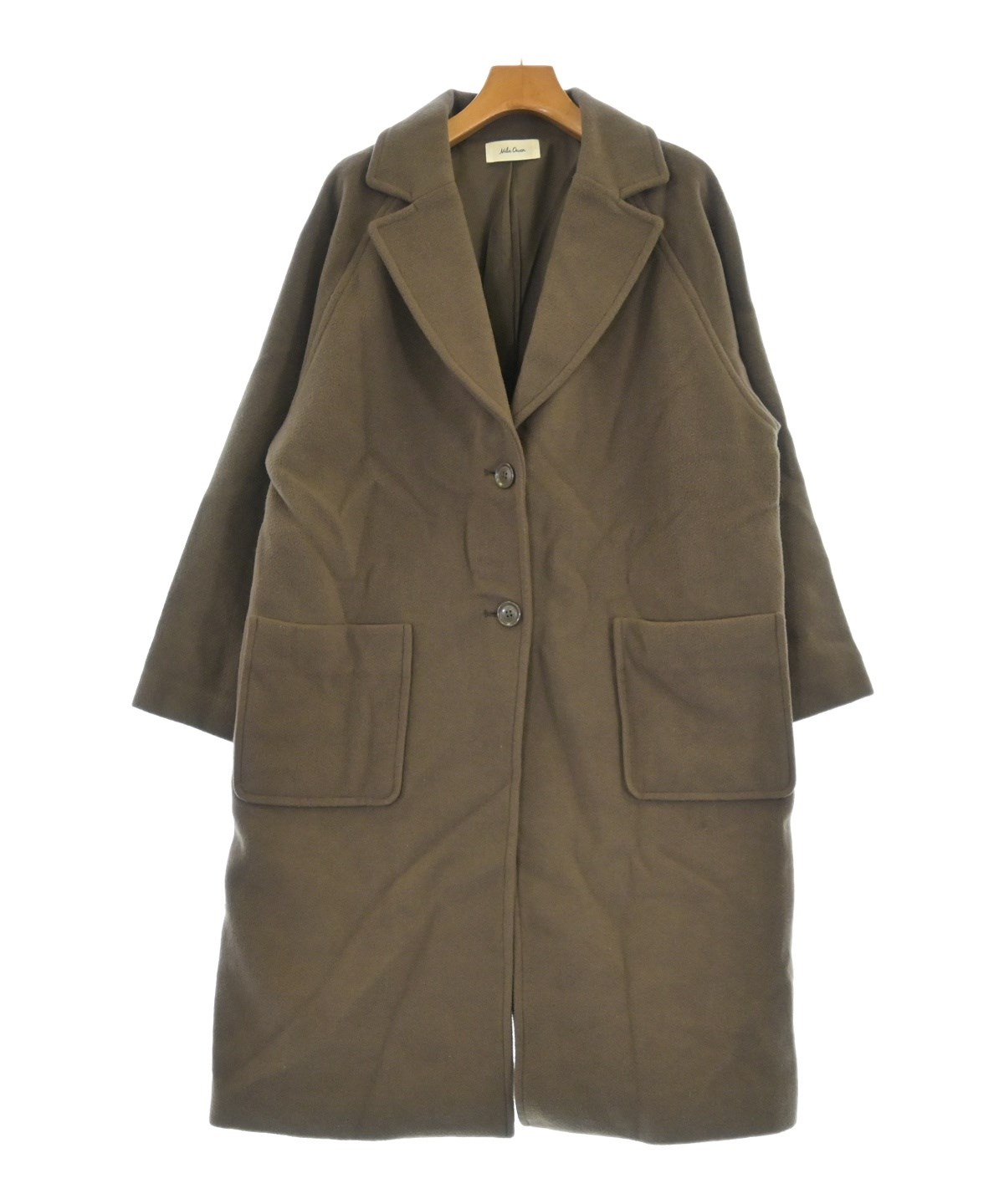 Mila Owen】接結ディティールノーカラーコート （モカ） Mila Owen