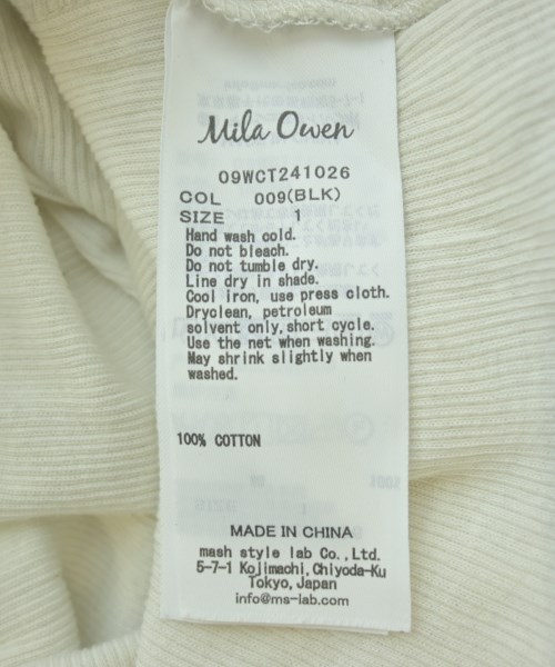 Mila Owen（ミラオーウェン）Tシャツ・カットソー 白 サイズ:1(M位) レディース/2200611062024
